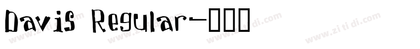 Davis Regular字体转换